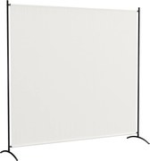 Outsunny Biombo Exterior de Painél Único Separador de Ambiente de 180 cm com Proteção UV30+ Bege | Aosom Portugal