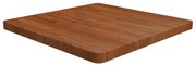 vidaXL Tampo mesa quadrado 70x70x4 cm carvalho tratado castanho-escuro