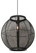 Candeeiro suspenso oriental preto 46 cm - Rob Oriental