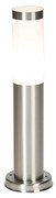 Candeeiro de poste exterior moderno em aço 45 cm IP44 - Rox Moderno