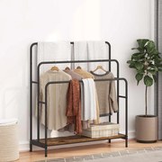 vidaXL Cabideiro Madeira antiga 90 x 30 x 100,5 cm Madeira processada