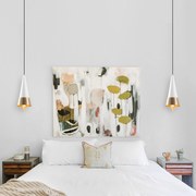 Candeeiro Dodo – Branco e Dourado – 19 x 19 cm