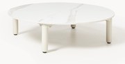 Mesa de centro redonda para jardim com efeito mármore Sienna, Ø 80 cm