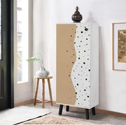 Sapateira Vegas – Branco/Preto – 50 cm x 135 cm x 38 cm