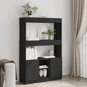 vidaXL Armário alto 92x33x140 cm derivados de madeira preto