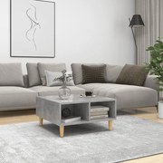 vidaXL Mesa de centro 60x60x30 cm derivados de madeira cinza cimento