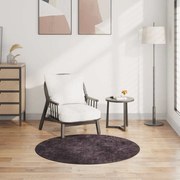 vidaXL Tapete lavável antiderrapante φ120 cm antracite