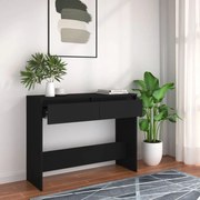 vidaXL Mesa consola 100x35x76,5 cm derivados madeira preto