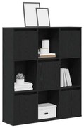 vidaXL Estante 89x24x101,5 cm derivados de madeira carvalho preto