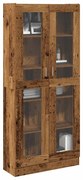 vidaXL Armário alto 82,5x30,5x185cm derivados de madeira madeira velha