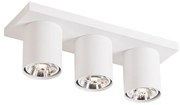Candeeiro de teto moderno branco 3 luzes - Tubo Moderno