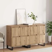 vidaXL Buffet 2 pcs Carvalho Artesanal 60 x 35 x 70 cm