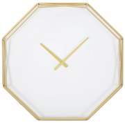 RELÓGIO DE PAREDE OCTAGONAL DOURADO CM 56X6,5X56