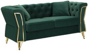 SOFÁ VERDE EMY COM ALMOFADAS CM 162X83X76