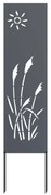 vidaXL Tela de Privacidade para Jardim Fretwork Antracite 32 x 140 cm