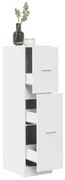 vidaXL Armário boticário 30x41x118 cm derivados de madeira branco
