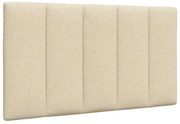 vidaXL Almofadão de cabeceira 80 cm tecido creme