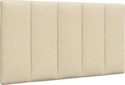 vidaXL Almofadão de cabeceira Hanko 80 cm tecido creme