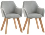 Conjunto de 2 Cadeiras de Sala de Jantar Modernas Cadeiras de Cozinha
