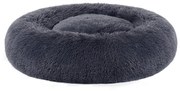 cama para cães tipo donut com cobertura lavável e pelúcia macia | FEANDREA | 70 x 70 x 20 cm | cinzento | PGW039G02.