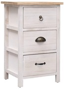 vidaXL Móvel lateral 35x25x57 cm madeira de paulownia