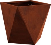 vidaXL Floreira Ferro Enferrujado 30 x 30 x 30 cm