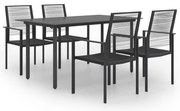 vidaXL 5 pcs conjunto de jantar para jardim