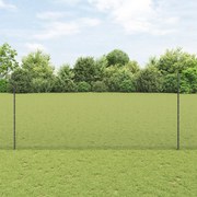 Cerca de Arame Soldado com 44 Postes U Cinza 1.4x50 m Aço