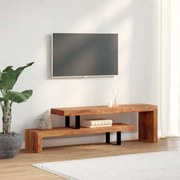 vidaXL Móvel TV madeira de acácia maciça