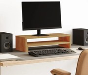 vidaXL Suporte monitor 54x22x15cm derivados madeira carvalho artisiano