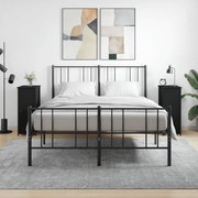 vidaXL Mesas de cabeceira 2 pcs 32x42x80 cm derivados de madeira preto