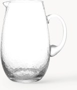 Jarro de vidro artesanal Hammered, 2 L