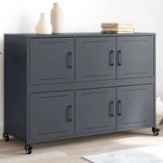 vidaXL Aparador 100,5x39x72 cm aço antracite