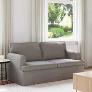 vidaXL Sofá Cinzento-acastanhado 142 x 80 x 85 cm tecido