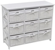 vidaXL Armário de arrumação branco