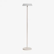 Luminária De Chão Solar Led Sem Fio Para Exterior Ulenia Tapioca Bege - Sklum