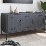 vidaXL Móvel de TV 100,5x39x50,5 cm aço antracite
