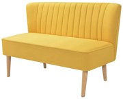vidaXL Sofá de tecido 117x55,5x77 cm amarelo