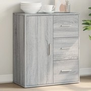 vidaXL Aparador 60x31x70 cm derivados de madeira cinzento sonoma