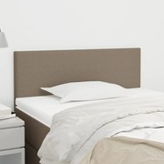 vidaXL Cabeceira de cama tecido 90x5x78/88 cm cinzento-acastanhado