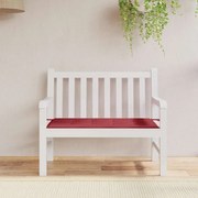 vidaXL Almofadão p/ banco de jardim tecido oxford vermelho tinto