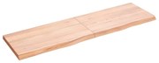 vidaXL Prateleira de parede 140x40x(2-4) cm carvalho tratado castanho
