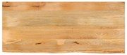 vidaXL Tampo de mesa c/ borda viva 140x60x2,5 cm mangueira maciça