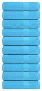 vidaXL Toalhas de banho 10 pcs 70x140 cm 360 gsm 100% algodão turquesa