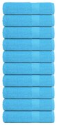 vidaXL Toalhas de banho FROGN 10 pcs 70x140 cm 360 g/m² turquesa