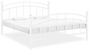 Estrutura de cama 140x200 cm metal branco