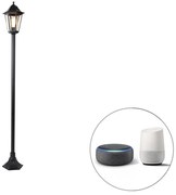 LED Candeeiro de pé inteligente para exterior preto 170 cm com WiFi ST64 - Nova Orleans Country / Rústico