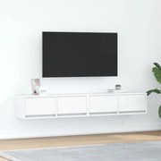 vidaXL Móveis de TV 2 pcs 80x31x25,5 cm deriv. madeira branco