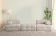 Sofá de 3 Lugares Doblo – Creme – 300 cm x 100 cm x 80 cm