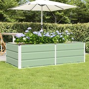 vidaXL Floreira Verde 160 x 80 x 45 cm Aço